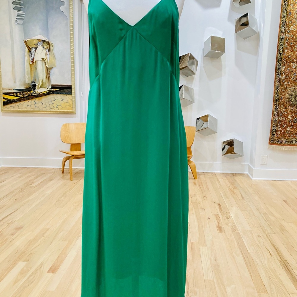 H & M, Emerald dress,new with tags US 6